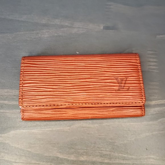Louis Vuitton Handbags - Louis Vuitton Cognac Brown Vintage Epi Leather 4 Key Holder Wallet